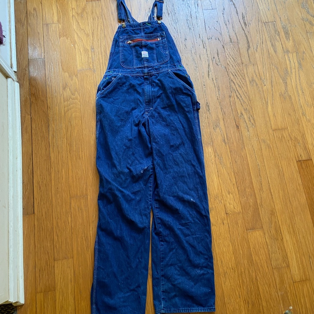 VINTAGE POINTER BRAND OVERALLS SIZE 36/34 GOOD CONDITION VERY MINOR FLAW